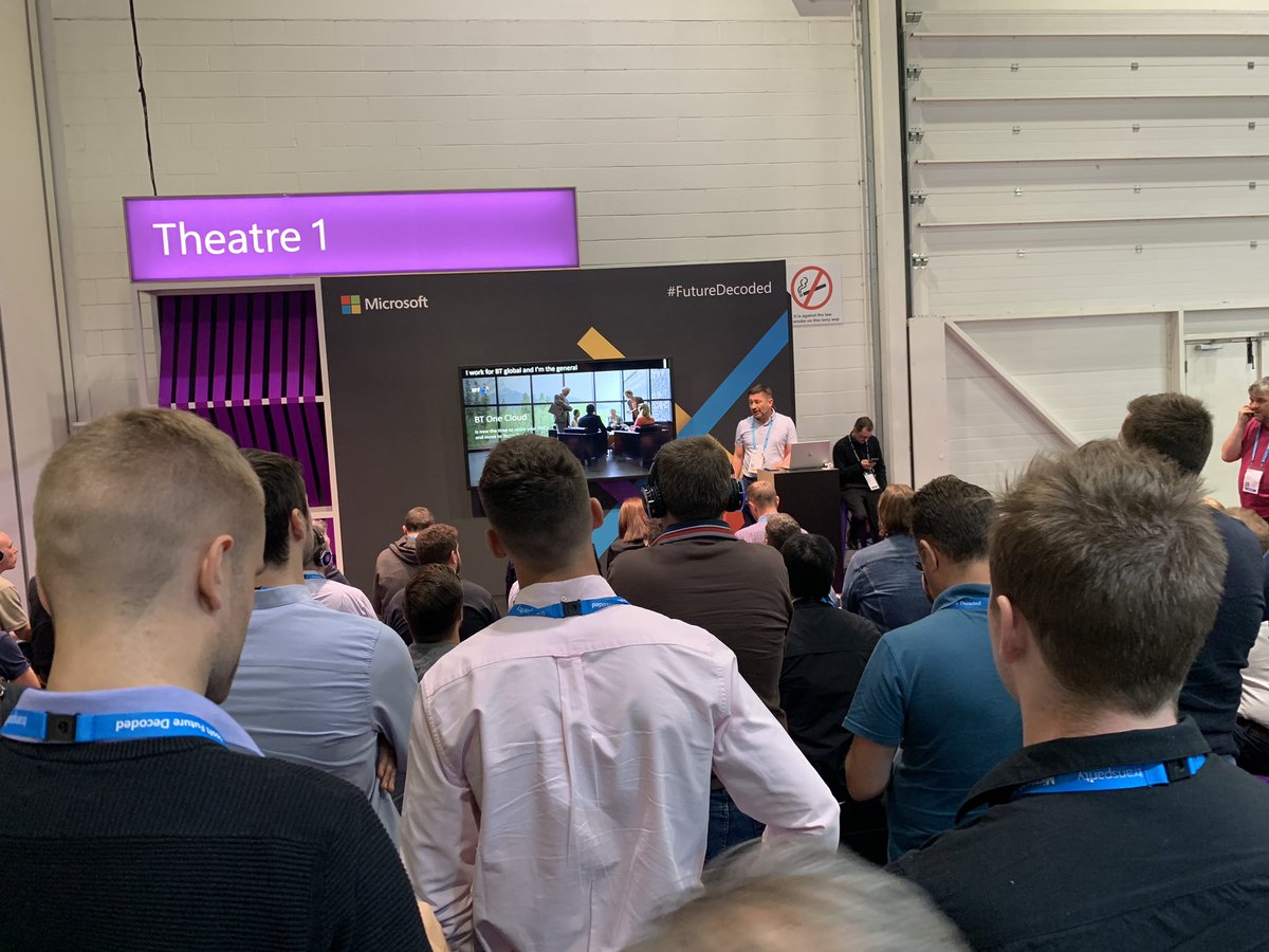 ALF05TER's tweet photo. Standing room only - Very popular moving from PBX to TEAMS Expo Theatre Level 1 Room 13:15 Excel for #PBX to #TEAMS with @BTGroup JOn Martin to enable the #Digital #Workplace #accessibility @BTBusiness
#FutureDecoded #FutureDecoded2019 @MicrosoftUK #Microsoft https://t.co/YWq4RBIVt8