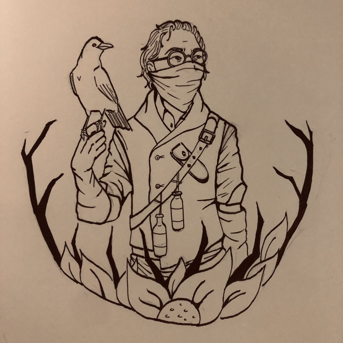 Acecraft Inktober19 Day 2 Jake Park In His Upcoming Halloween Outfit Deadbydaylight Dbd