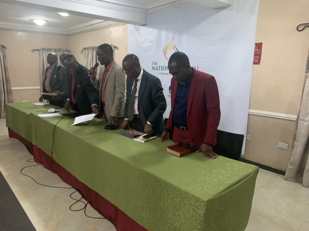 TheWaleAgbede's tweet photo. I'm live at the National Revival Press conference somewhere in Lagos. We need to talk #TheChurchRevolution https://t.co/KfCqBvMb3b