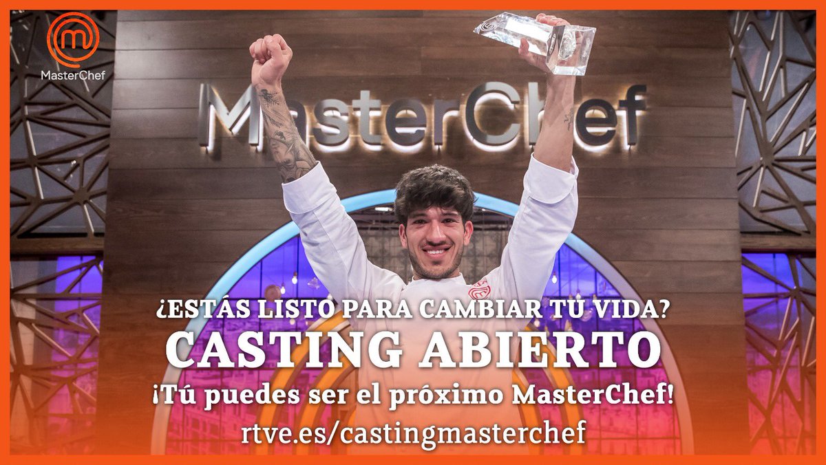 MasterChef_es's tweet photo. Abierto el #casting de #MasterChef 8! Apúntate en el siguiente formulario: https://t.co/pSMvcxYEoV

#MCCelebrity https://t.co/XXybkuVdH3