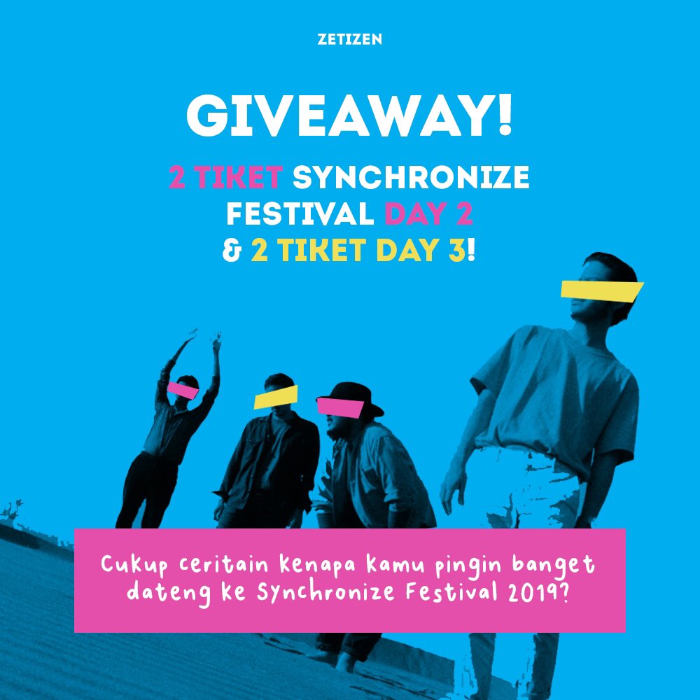 koran_jawapos's tweet photo. Nih tiket gratisan buat yang pingin dateng ke @SynchronizeFest eits, jawabnya di instagtam ya! #synchronizefest2019 #tiketsynchronize https://t.co/Vqq3hjRzLE