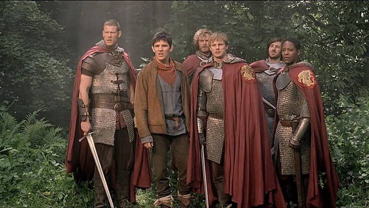 incorrectmerlin's tweet image. Boyband au