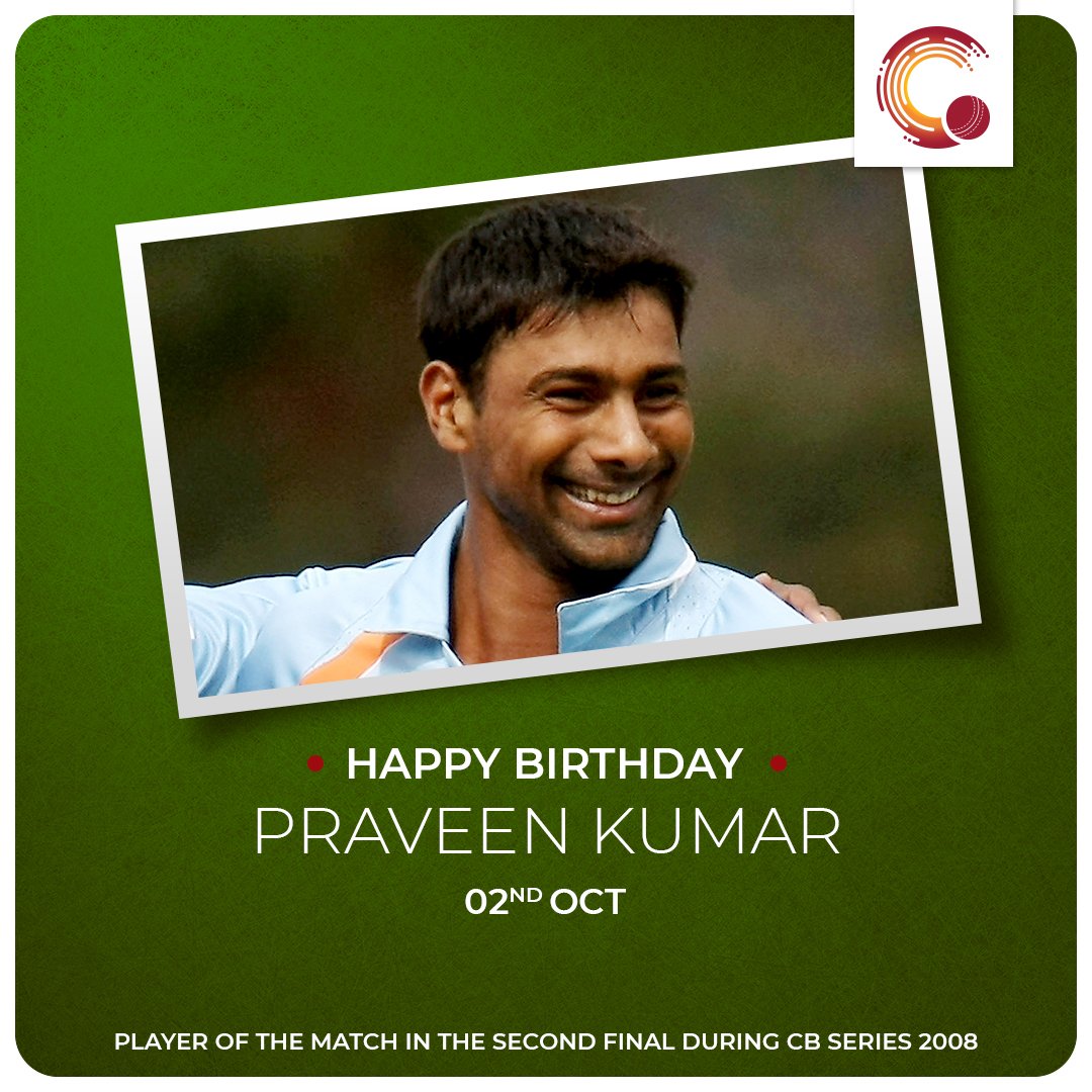 A bowler who was able to swing the ball both ways efficiently was born Happy Birthday, Praveen Kumar! 