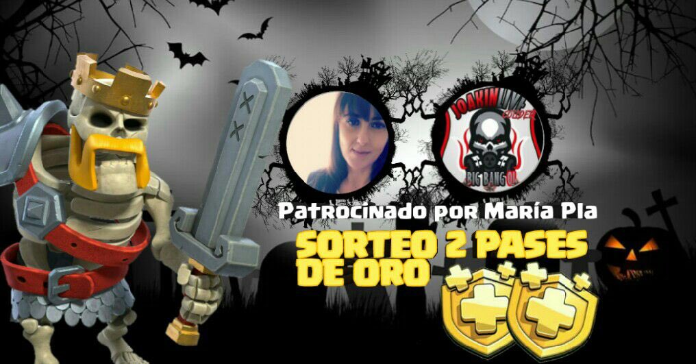 ❗📣👻SORTEO DE 2 PASES DE ORO 👻📣❗

Requisitos:
👉Seguir a <a href="/mariapla_/">Maria さん 🇪🇸🇱🇧🌍</a> y <a href="/joakinlive1/">joakinlive</a>

👉Dar RT🔁y MG♥️

👉Etiquetar a 2 amigos 
 
Resultado de los ganadores se darán el domingo  06 de octubre.

#ClashofClans