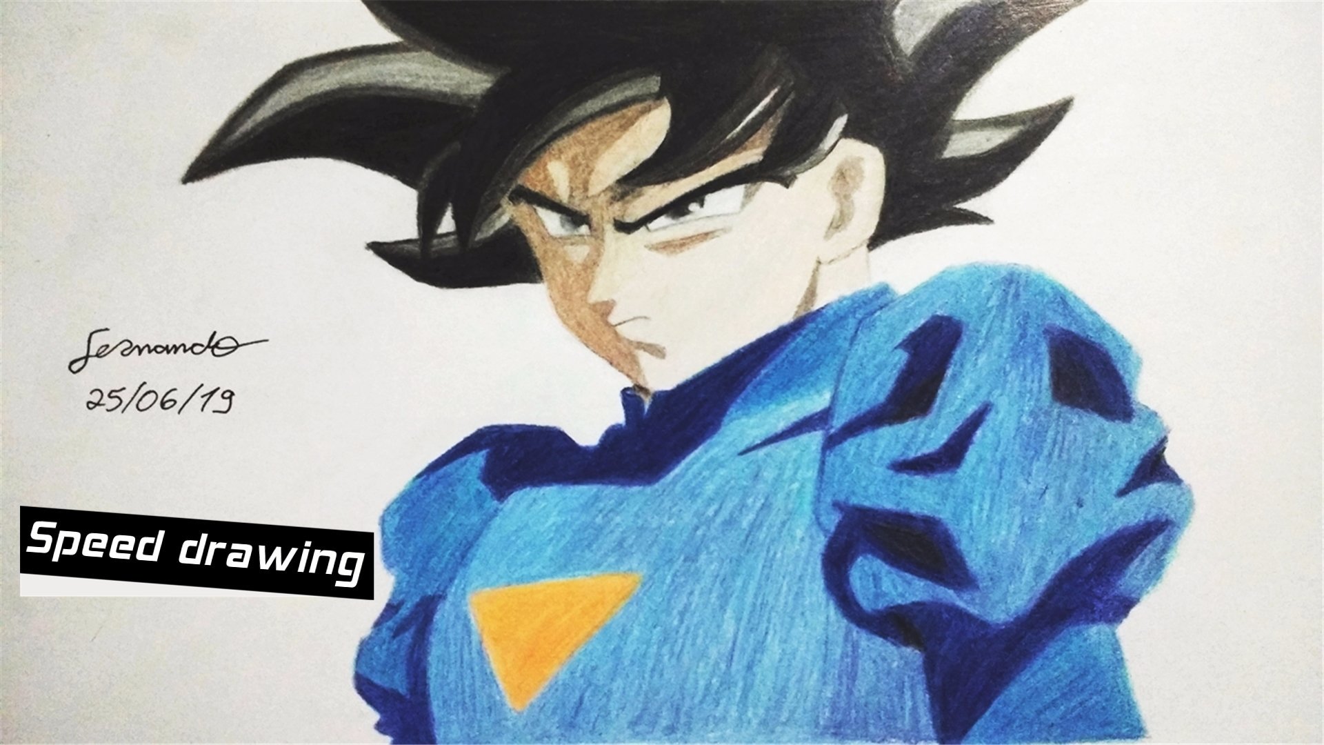 Desenho Goku Instinto Superior  Drawing Goku Instinto Superior