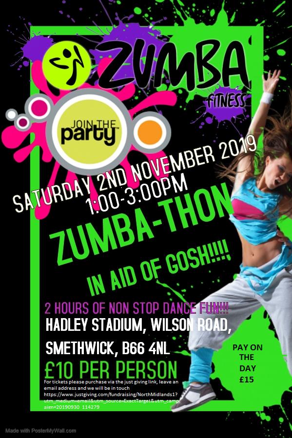 Please would you be so kind to share our charity Zumba event? It's in Birmingham @hadleystadium on 2nd November with 100% ticket proceeds going to @GOSHCharity 🕺💃 @birmingham_live @MyBCU @visit_bham @Birmingham_Mail @shanpremierinn