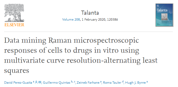 Our first study on the application of MCR-ALS on the analysis of cells responses to drugs is finally online <a href="/ElsevierChemist/">Analytical Chemistry</a>. Have a look at these handsome concentration profiles and pure spectra!
doi.org/10.1016/j.tala…
@FocasInstitute <a href="/metrics_spectro/">SpecML_UV</a> <a href="/GRQuintas/">GQuintas</a> <a href="/ch4eor/">Ch4EO research group</a>