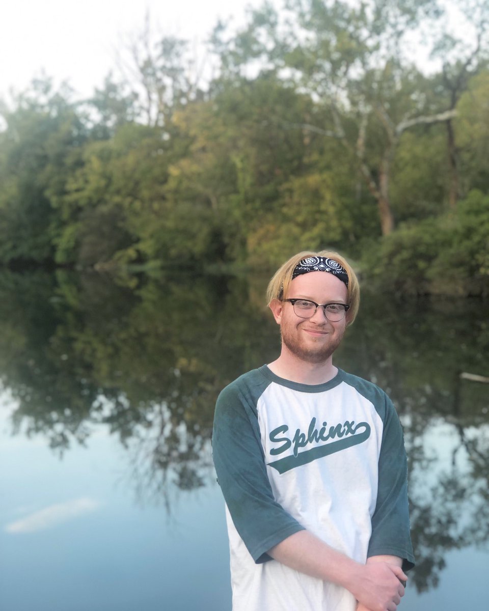 ocsphinx's tweet photo. #whysphinxwednesday
Henry Burton is a sophomore literary studies major with a film studies minor from Marietta, Ohio.
“I’m in Sphinx because it's where I found a home at Otterbein. My brothers have helped me so much with life, I'll cuddle them forever.” #VANSO #sphinx100 https://t.co/nd9U5umSlq