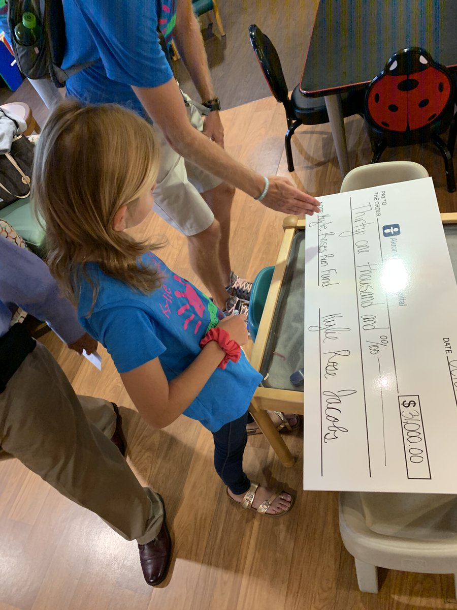 Some of the best handwriting, I’ve seen. 

Thanks Kylie and <a href="/KylieRosesRun/">Kylie Rose's Run</a> for your support of the <a href="/ACHShowersCtr/">Showers Center for Child Cancer & Blood Disorders</a> !