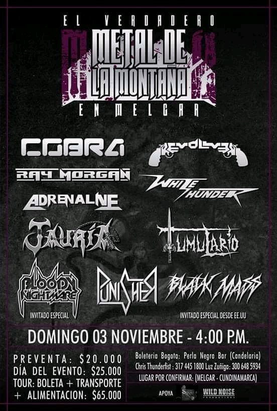 El verdadero Metal de las Montañas los espera ! Cupos disponibles! Brutalisimo cartel !! /;;/ Bienvenidos!