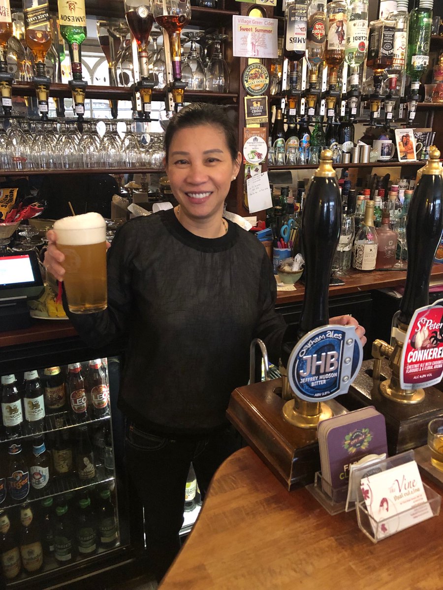 Lovely to meet Aey at The Vine Norwich.. amazing beer choice and fab Thai food to boot! #beer #thaifood #thevine #norwich #lovenorwich