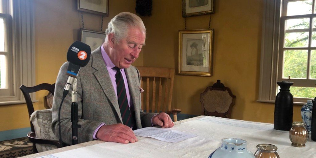 📖 Announcement 📖

Tomorrow on the Radio 2 Breakfast Show, His Royal Highness The Prince of Wales will celebrate #NationalPoetryDay (<a href="/poetrydayUK/">National Poetry Day</a>) by reciting his favourite poem, and telling listeners what the poem means to him.

Listen on <a href="/bbcsounds/">BBC Sounds</a>: bbc.in/2ophH21