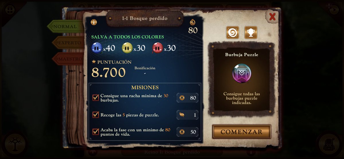 BubbleQuestTKOS's tweet photo. Completa las #misiones secundarias de cada fase y así, obtener suculentas recompensas o más recursos. ¿Podrás con todas? 🎮 #indiegame #unity3d #MobileGame #IndieGameDev #artist #indie #BubbleQuest #Developer #conceptart #videogames #design https://t.co/idYgy1Yw08