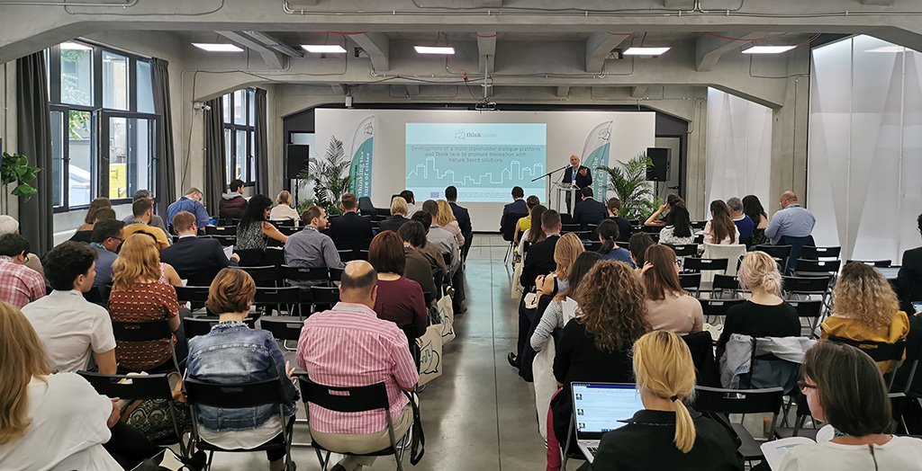 The Bucharest Forum on #naturebasedsolutions has started! Nikolaos Nikolaidis introducing ThinkNature project #nbsforbucharest