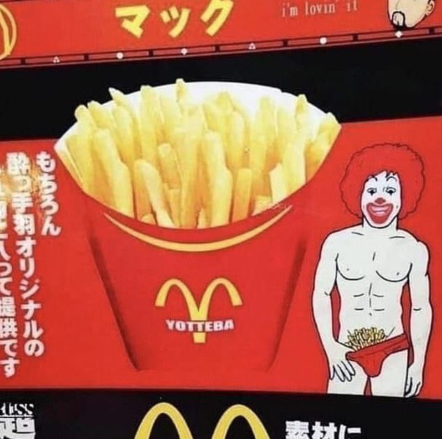 LoveVincitOmnia's tweet photo. Japanese Ronald McDonald! 💪🏼 🍟 😳😂 https://t.co/iI5LKzlwHk