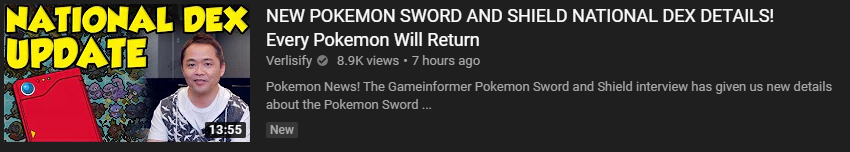 FactCheckVerlis's tweet photo. Fact Check - This is incredibly misleading. They said all Pokémon will show up in the future, not in Sword &amp; Shield. By framing it as "Sword &amp; Shield National Dex Details! Every Pokémon Will Return" it is implying that Pokémon are coming back into Sword &amp; Shield.

Clickbait. https://t.co/rR0o78Zuh8