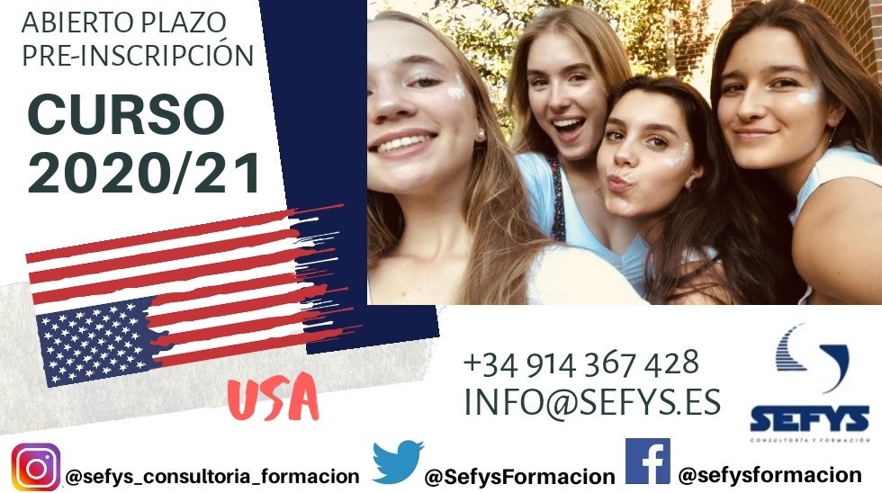 SefysFormacion's tweet photo. ¡Arrancando con la pre-inscripción del curso 2020/21!  
https://t.co/ZbtWSfa2sp

#studyabroad #FelizMartes https://t.co/rKiqQUxKre