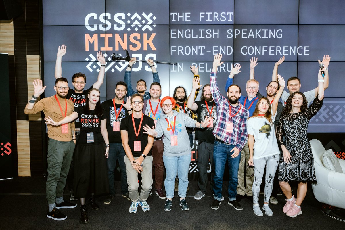 CSS_Minsk_JS's tweet image. 📸 Check out the full photo report!
Thanks to our attendees and speakers for helping us make the atmosphere friendly and comfortable.
Special thanks 🤝 to our Partners – ISsoft and Evolution Gaming!
See you next year.
Or sooner at our meetups! 😉
👉 bit.ly/2onJfom