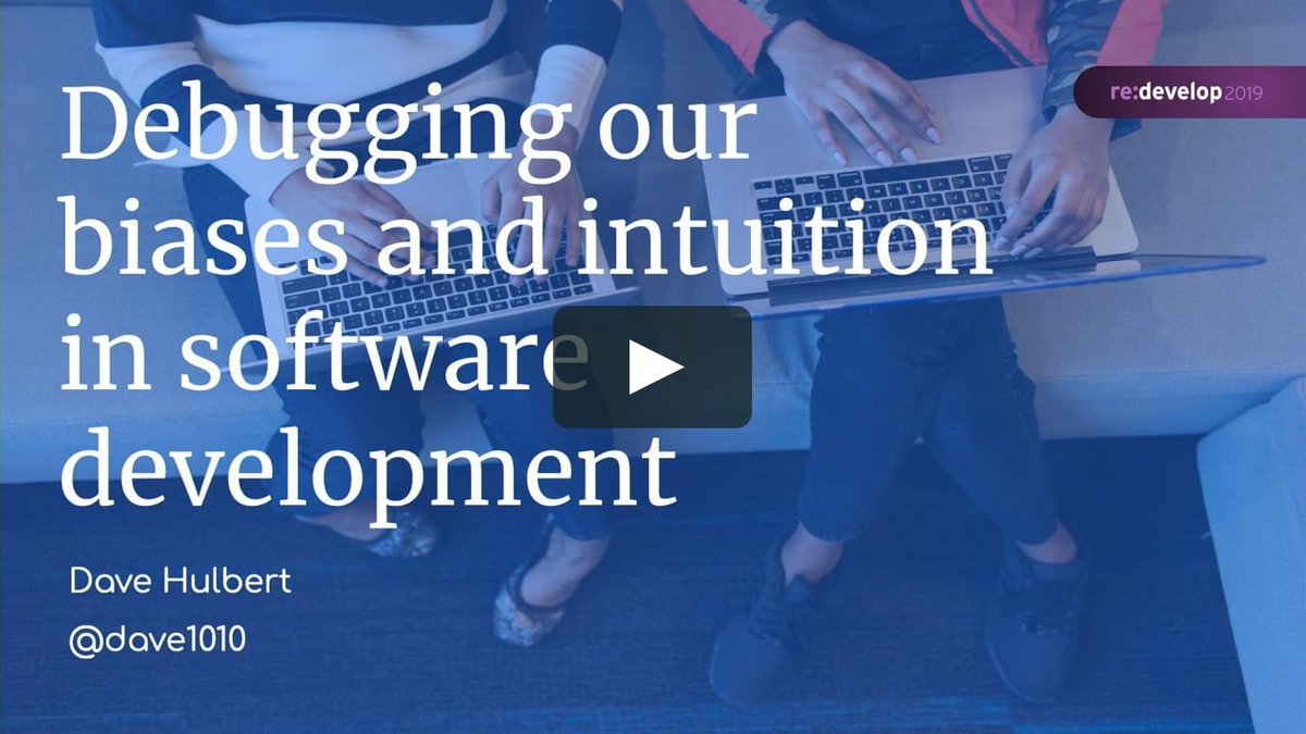 redevelopconf's tweet image. What are the advantages and potential pitfalls of biases that exist in a developer’s world? @dave1010, Engineering Director @passenger, talks at #redev19 about how to improve performance through awareness of biases. Watch the talk here: buff.ly/2lEBysS