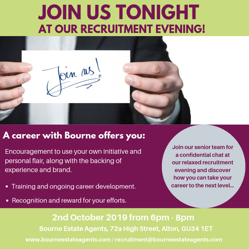 If you're looking for a career with an innovative and growing business, we are holding a recruitment evening at our Alton branch tonight, 6-8pm we are recruiting at all levels so pop in for an informal &amp; confidential meeting with our Directors.
