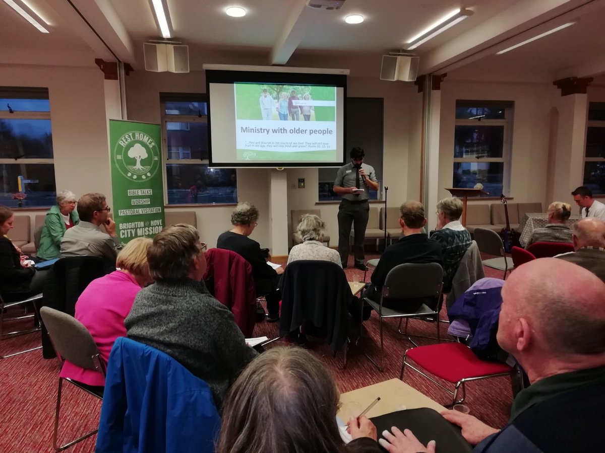 brightoncm's tweet photo. Our Rest Homes team and Pilgrim Friends had such a fantastic evening last night with their first Christians Caring for Older People event. It was so encouraging to see around 40 people there! Massive thank you to @FaithinLater for sharing. https://t.co/wu4hlRUWlD