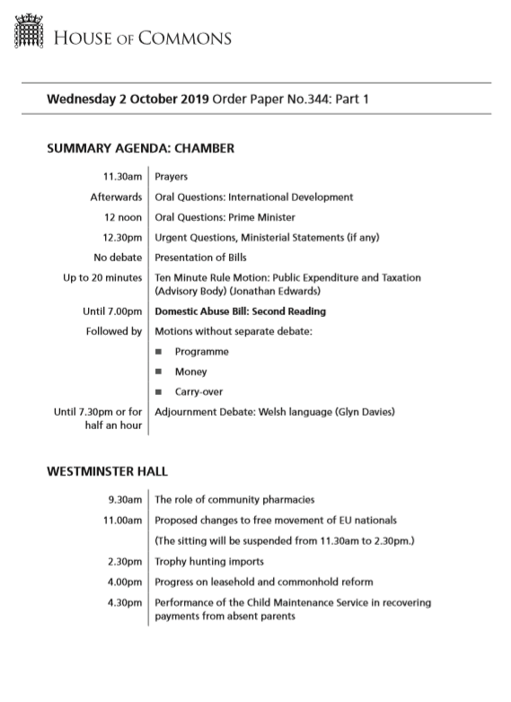 Uk House Of Commons V Twitter There Are No Urgent Questions Or
