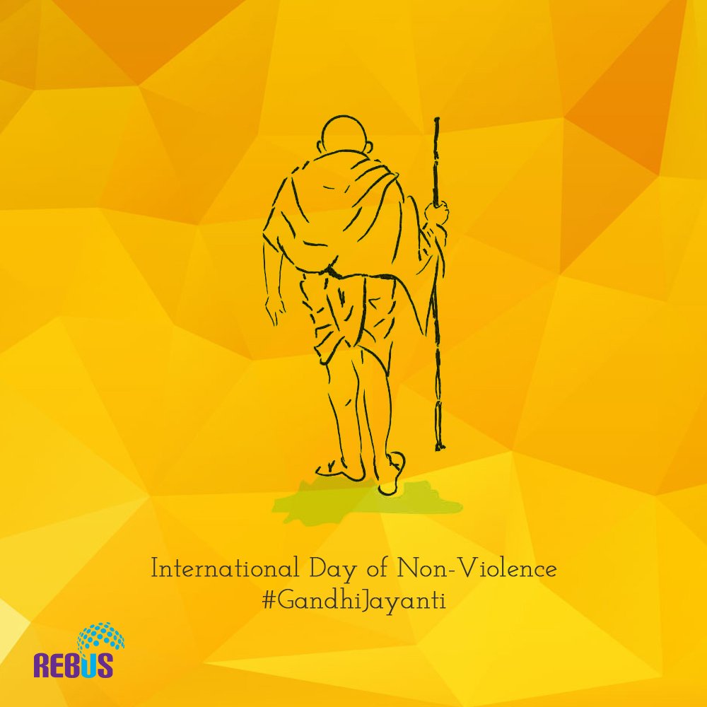 Rebus1996's tweet photo. International Day of Non-Violence
#GandhiJayanti
#Rebus https://t.co/exvU5TWvvD