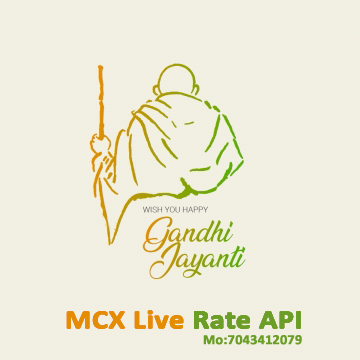 Skydotinfotech's tweet photo. #gandhi #gandhijaynti #happy #navratri #goldandsilverpricetoday #goldandilverprices #goldcost #golddollarpricelive #goldpricenow #goldpricetodayhyderabadlive #goldusd #goldsilver #livegold #LiveGoldPrice #skydot #skydotinfotech
MCX Live Rate API
https://t.co/85xLYSiuIyโฆ https://t.co/tdClyBWJMK