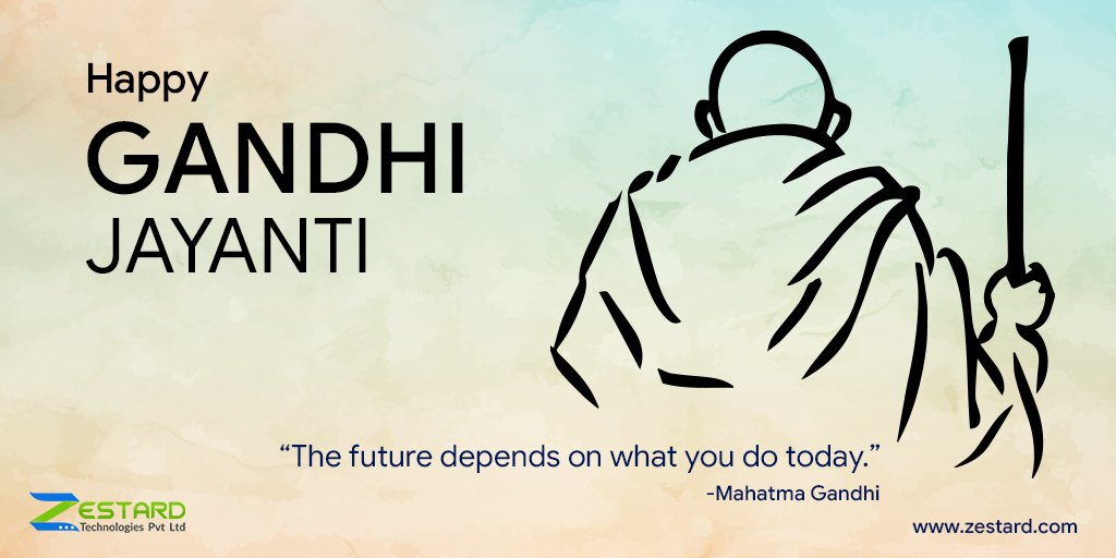 hr_zestard's tweet photo. Celebrating the 150th birth anniversary of Mahatma Gandhi - "A Day in Honor Of the Father of the Nation"
#GandhiJayanti  #GandhiAt150  #MahatmaGandhi https://t.co/o5Iu97xsre