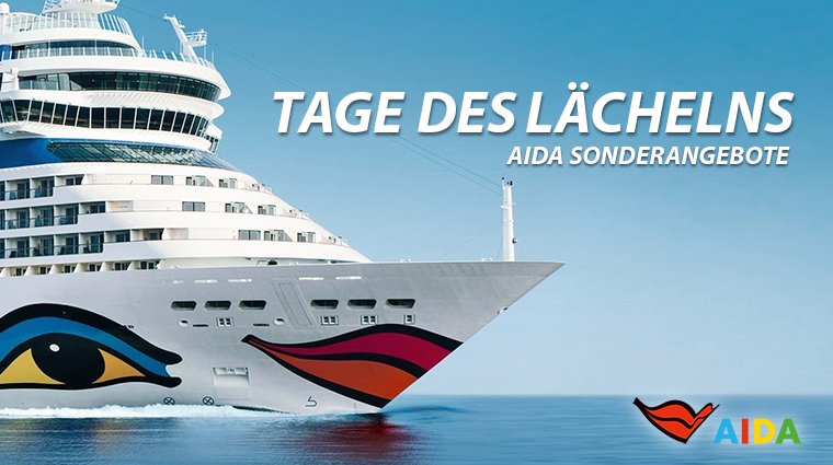 Tage des Lächelns: AIDA Sonderpreise vom 02.10. - 07.10.2019. Jetzt bei go7seas ansehen und Kreuzfahrten zum Schnäppchen-Preis sichern: bit.ly/AIDA-TDL 
#AIDA #tagdeslächelns #tagedeslächelns