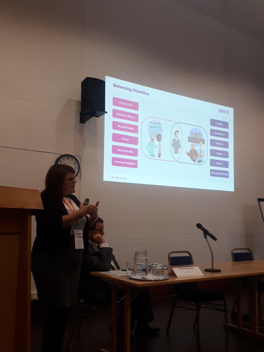 Interesting presentation by <a href="/careuk/">Care UK</a> about links between helping people to be invested in their health and reducing reoffending. Their peer roles in prisons help to make their patients part of the team.