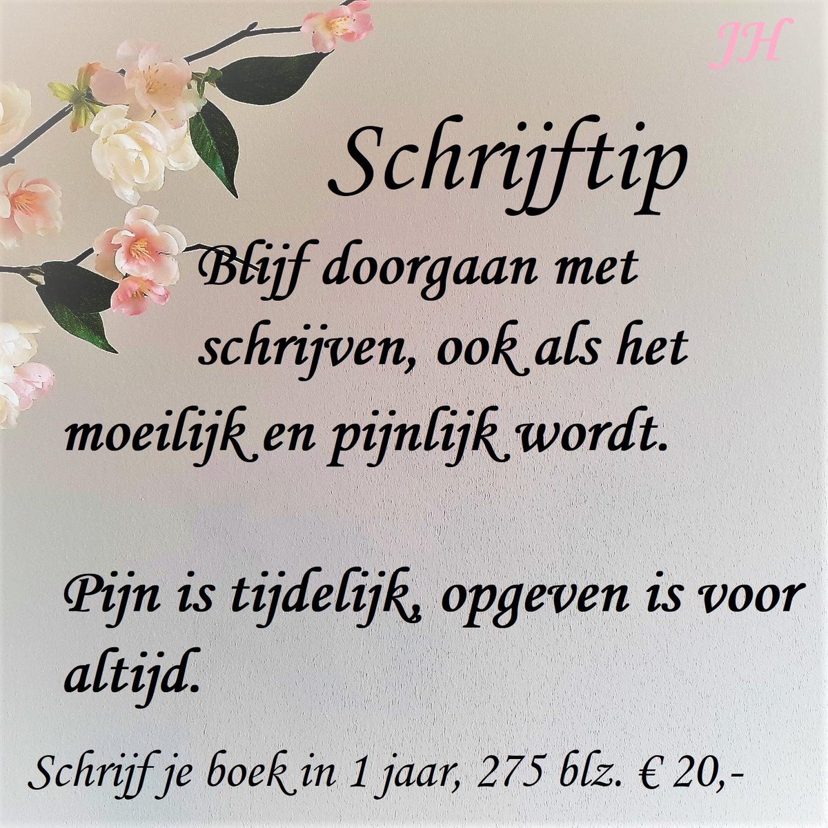 Wat voor boek je ook schrijft, schrijven is jezelf blootgeven. Dat kan soms lastig zijn. Weten hoe je daarmee kunt omgaan? Bestel Schrijf je boek in 1 jaar, via tinyurl.com/y6m9x7qb <a href="/zirkzeeschrijft/">Jacqueline Zirkzee</a> <a href="/MicShanti/">Michelle Shanti</a> #schrijftip #redactie