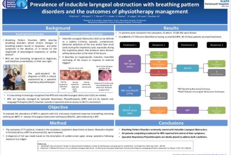 Excellent presentations by <a href="/Ruth_RespPhysio/">Ruth De Vos</a> this morning #ERSCongress2019 First about ILO and BPD and excellent outcomes with physiotherapy @QAHospitalNews @PHTresearch