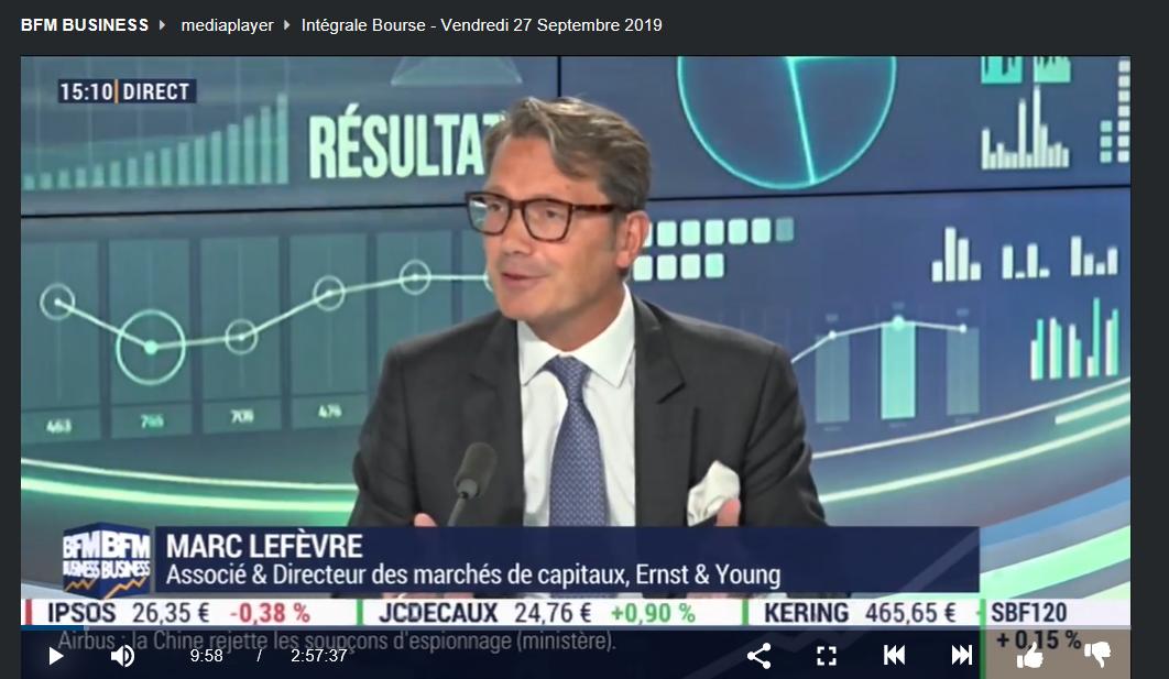 MarcLefevreEY's tweet photo. Intervention sur BFM Business dans l'émission #integralebourse pour présenter notre rapport trimestriel @EYFrance sur les introductions en bourse dans le monde #IPOreport: trimestre mitigé et situation critique en Europe!
https://t.co/pR94Q9bGhE https://t.co/fWLt1c4hbj