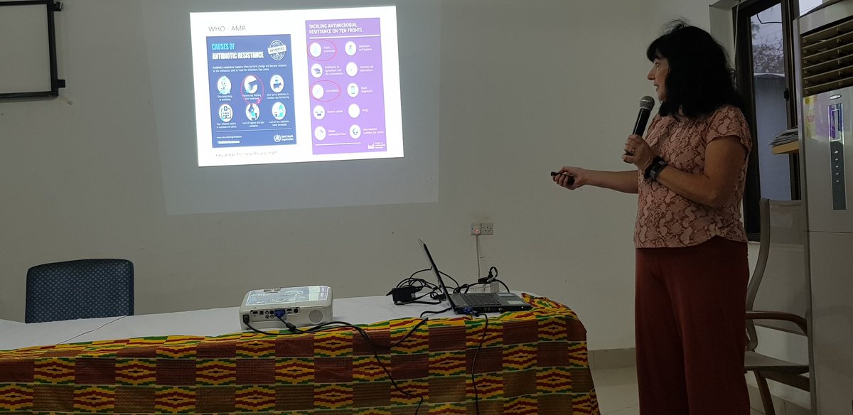 littlemoon559's tweet photo. Opening day 2 training on AMS by Jacqui on topic "What is AMR and it's importance" @ KMH @jacquisneddons @Frankerr1F @dr_essah #CwPAMs #GhanaSAPG https://t.co/CGRR6iwvnD