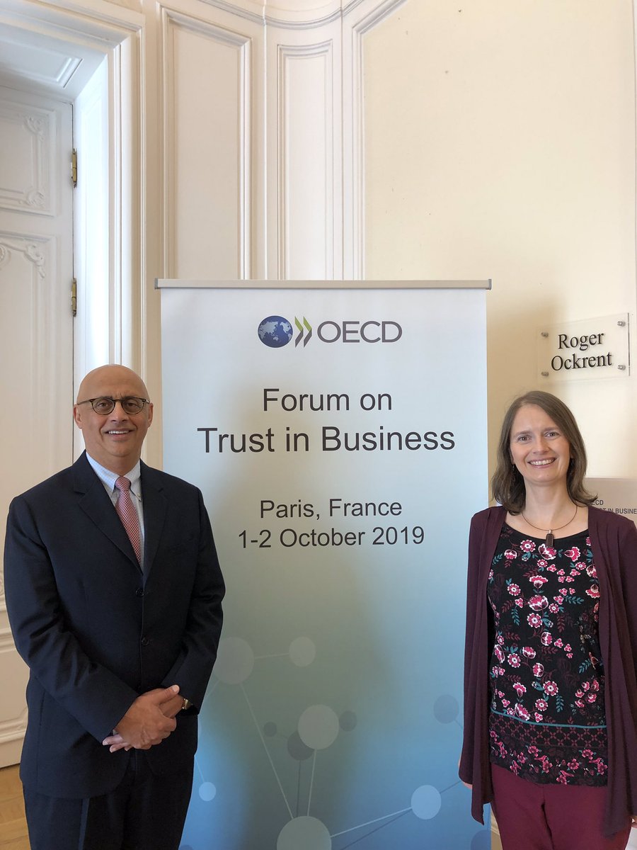 Happy to represent @CIPEglobal with @AbduAlkebsi at the #Paris Forum on Trust in Business @OECD_BizFin #OECDintegrity