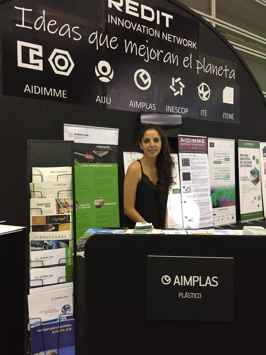 aimplas's tweet photo. Continuamos en #Ecofira19, puedes visitarnos en N3-P2 - REDIT4 y conocer nuestros proyectos financiados por @GVAavi: #Microplast, #Multicide, #Safetysens y #Recipam.
@feriaecofira @Redit_es https://t.co/VoutM402Y2