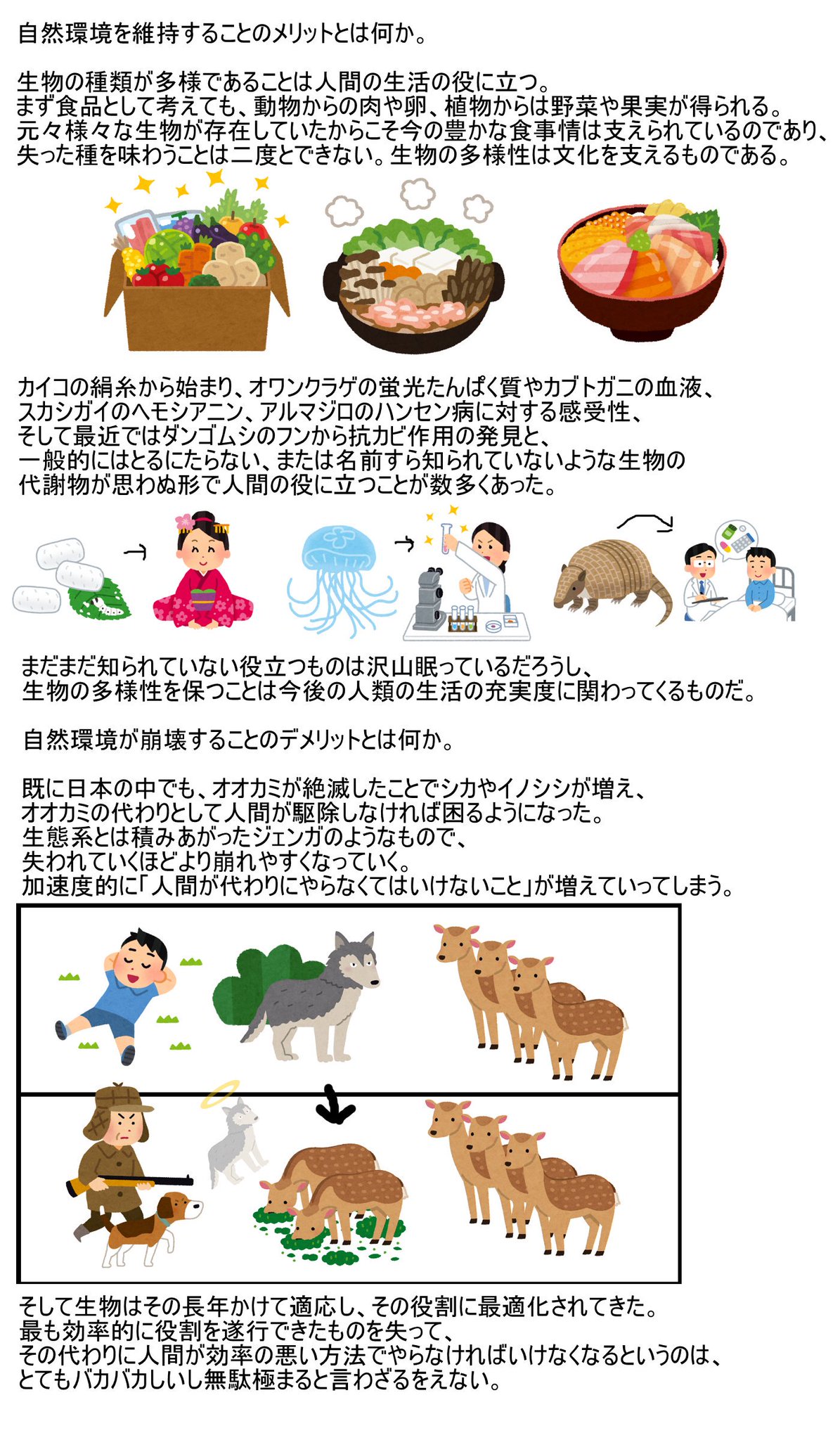 アクアンガーリック On Twitter なぜ生態系や地球環境を守らなければならないのか に対する私からの答え