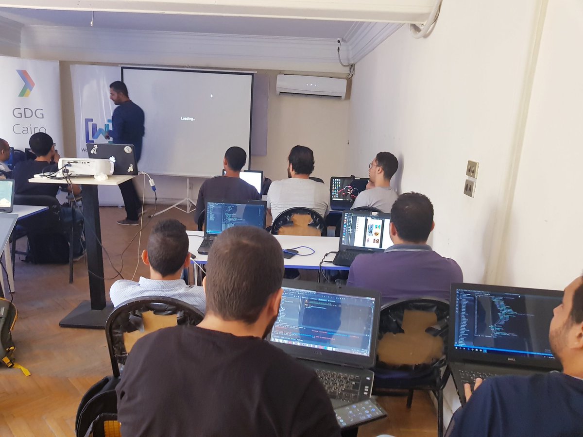 WTMCairo's tweet image. It&apos;s time to connect our #Flutter app to the internet 👩‍💻👨‍💻
Completing our bootcamp journey with our speaker and @FlutterEgypt organizer Eng. @Yahia_Agwa 🙌
Thanks to our facilitators @BeshoyMelika @Karim2005510 @MahmoudAlaadev 🙌
#FlutterBootcamp #StudyJamsMENA #WomenTechmakers