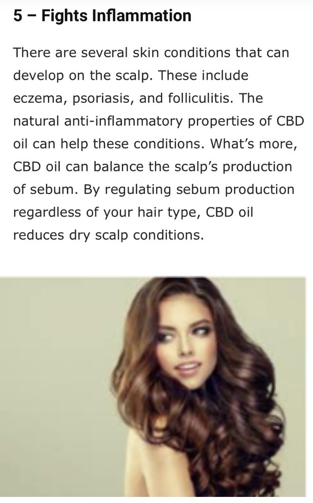 5 ways #CBD Oil Can Improve Your #Hair #Health! No5👉🏻 #cannabis #beauty
