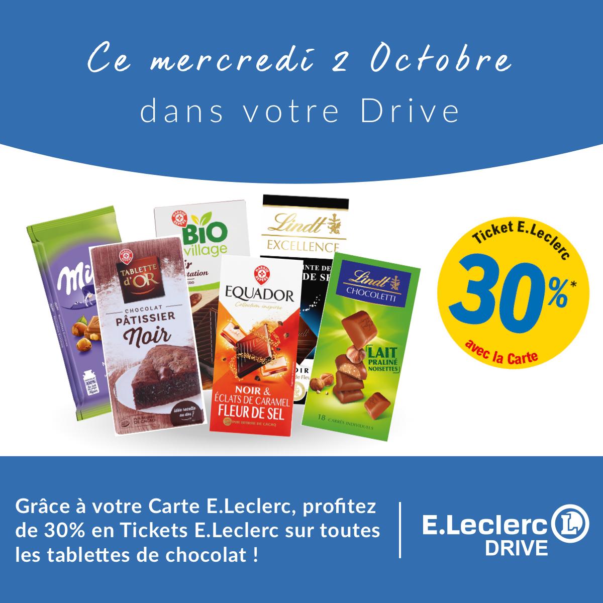 leclercdrive's tweet photo. Avis aux fans de chocolat 🍫c'est en ce moment dans votre DRIVE  👉 https://t.co/WN7F1LJMSl https://t.co/VMQNQEdwKl