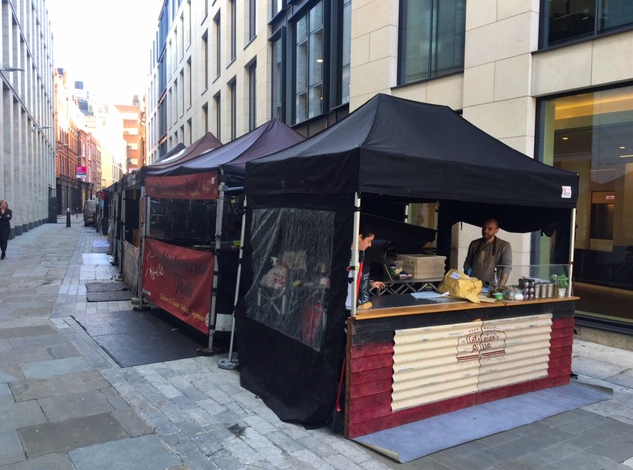 Not far off opening time

Join us today at the CLA and <a href="/streetfoodish/">Street Foodish</a> Cursitor Street Food Market, just off Chancery Lane

Nice pic of <a href="/pizza_ape/">Antonino’s Pizza</a> leading the charge

#midtown #lunch #streetfood #leaveyourlunchathome #WednesdayMotivation