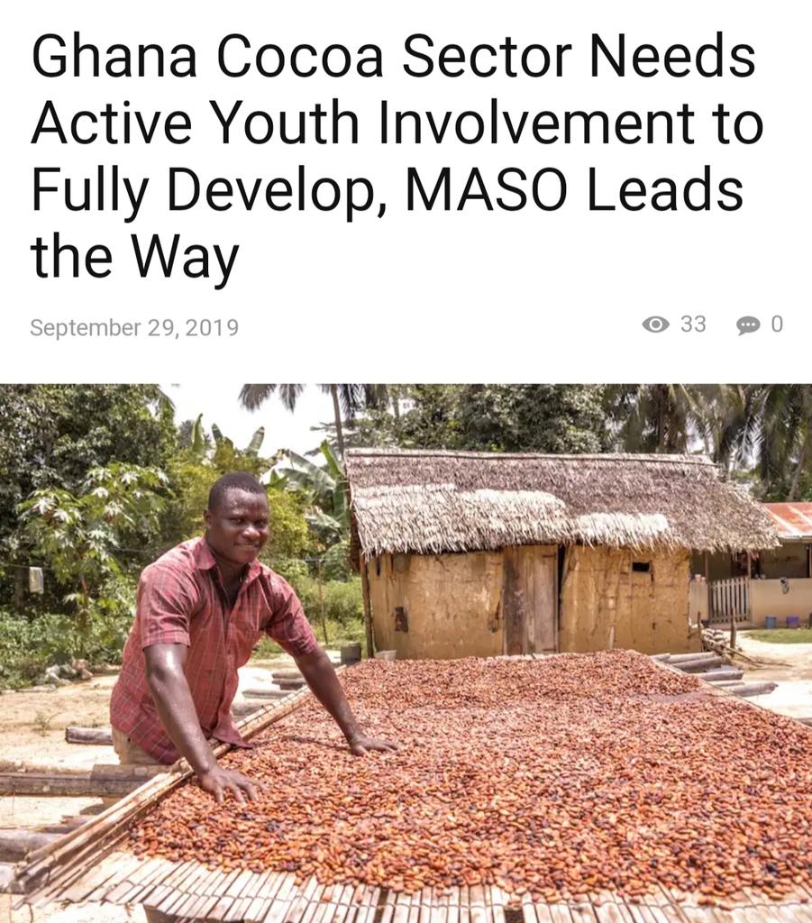 Head of Communications of Solidaridad West Africa, <a href="/BossOwus/">Bossman Owusu</a> has said the Next Generation Youth in Cocoa Programme, also known as MASO, is leading the transformation of the cocoa sector in the subregion by professionalising the farming of the crop. thecocoapost.com/ghana-cocoa-se…