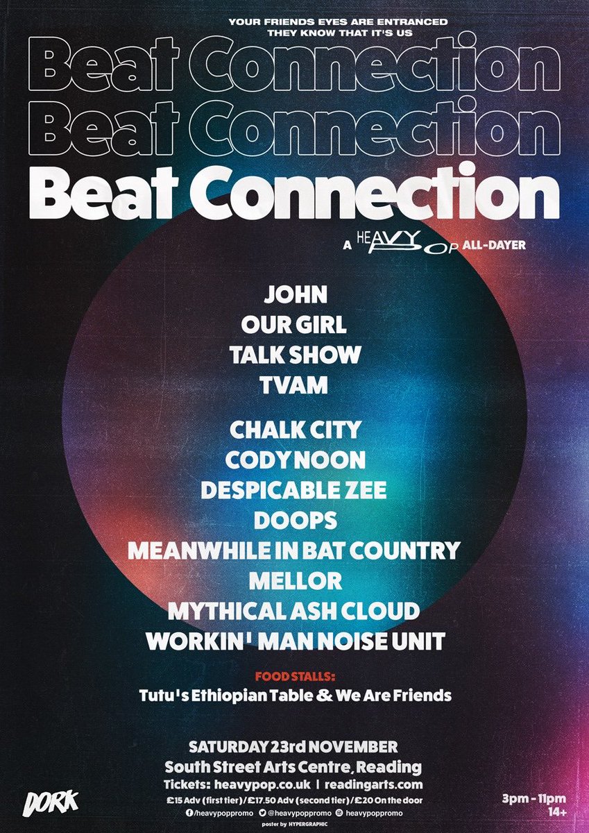 We're playing Beat Connection for <a href="/HeavyPopPromo/">Heavy Pop</a>  + <a href="/readdork/">Dork</a> in November!

tickets: heavypop.co.uk/events/2019-11…