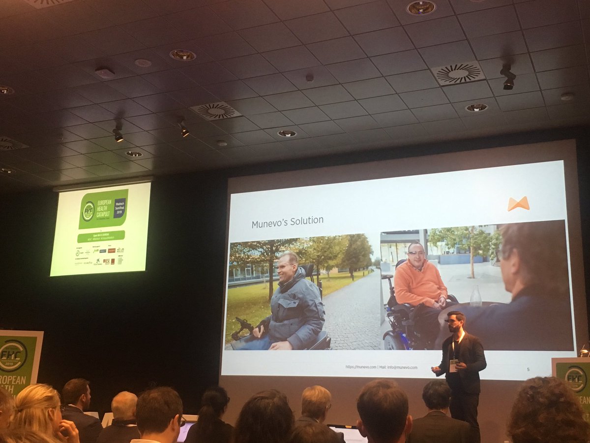 jdpimenta's tweet photo. #EHC #Medtech #CatapultMedtech Pitch by @munevo_social Amazing and impactful product! @EITHealth https://t.co/mhx9AKvPvC