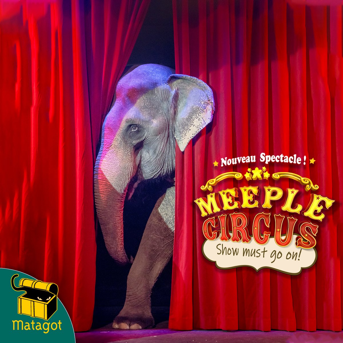Votre attention mesdames et messieurs, un nouveau spectacle arrive ! 🎪
Au programme : du spectaculaire, de la danse, des animaux, des véhicules et le tout en #meeple bien sûr 😁
➡️L'extension #MeepleCircus : The Show Must Go On arrive en novembre aux éditions #Matagot 😻