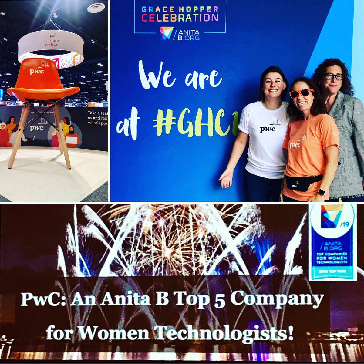 So proud of the team! 
Top 5 Company for Women Technologists! @lifeatpwc 
#pwc #bxt #pwcproud #ghc19