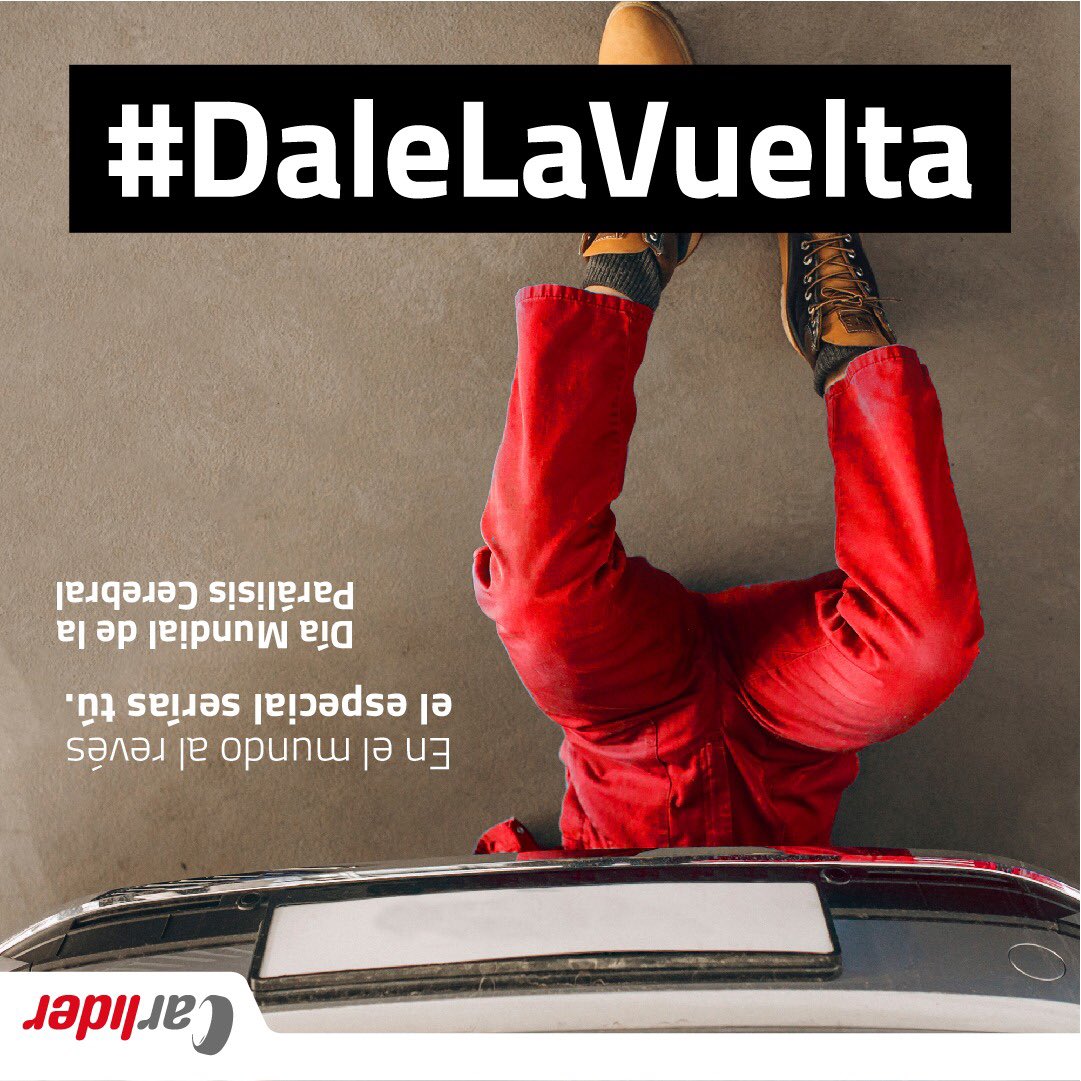 CarliderES's tweet photo. Mostramos nuestro apoyo para normalizar a quienes ven el mundo desde otras condiciones, por todas esas familias #DaleLaVuelta, una campaña con motivo del Día Mundial de la Parálisis Cerebral 2019, que se celebra el 6 de octubre. https://t.co/IqlhtPG3KD