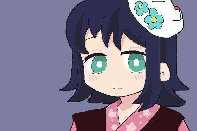 あまつか.りず。さんがTwitterに投稿した真菰(鬼滅の刃)のイラスト。