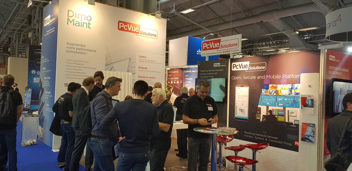 PcVueSolutions's tweet photo. Live from @IBSevent 📸 
Rejoignez les équipes PcVue et @dimomaint sur le stand D5 - Pavillon 2.2 #SmartBuilding #SmartCity #GMAO #SCADA https://t.co/W61eJbcb7Y